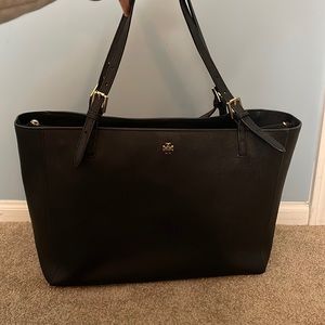 Tory Burch Black Large York Buckle Tote